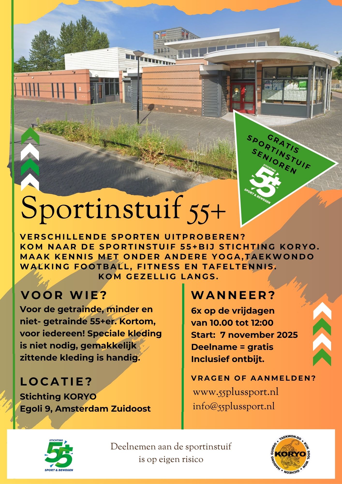 Sportinstuif 55plus bij St Koryo